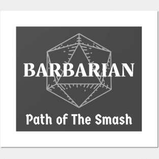 "Path Of The Smash" DnD Barbarian Class Print Posters and Art